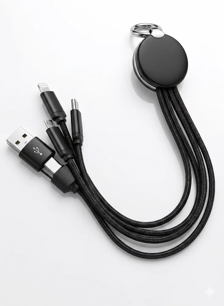Charging Cable Round 2IN3